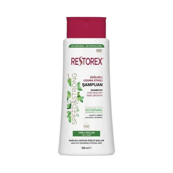 Restorex Speed and Strong Sağlıklı Uzama Etkili Şampuan 500ml Yağlı Saçlar ürün görseli
