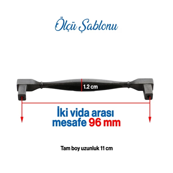 Kare Eskitme Antik Gümüş 96 mm Metal Mobilya Mutfak Çekmece Kapak Dolap Dolabı Kulpu Kulbu Kulpları - 3