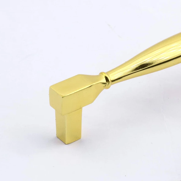 Kare Kulp Mobilya Mutfak Dolabı Çekmece Dolap Kulpları Kapak Kulpu Kulbu Altın 128 Mm-12.8 Cm Metal - Resim 6