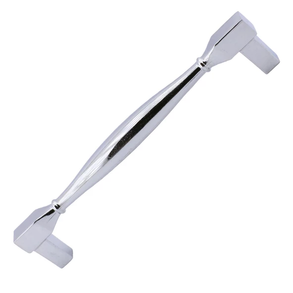 Kare Kulp Mobilya Mutfak Dolabı Çekmece Dolap Kulpları Kapak Kulpu Kulbu Krom Renk 96 mm Metal - 2