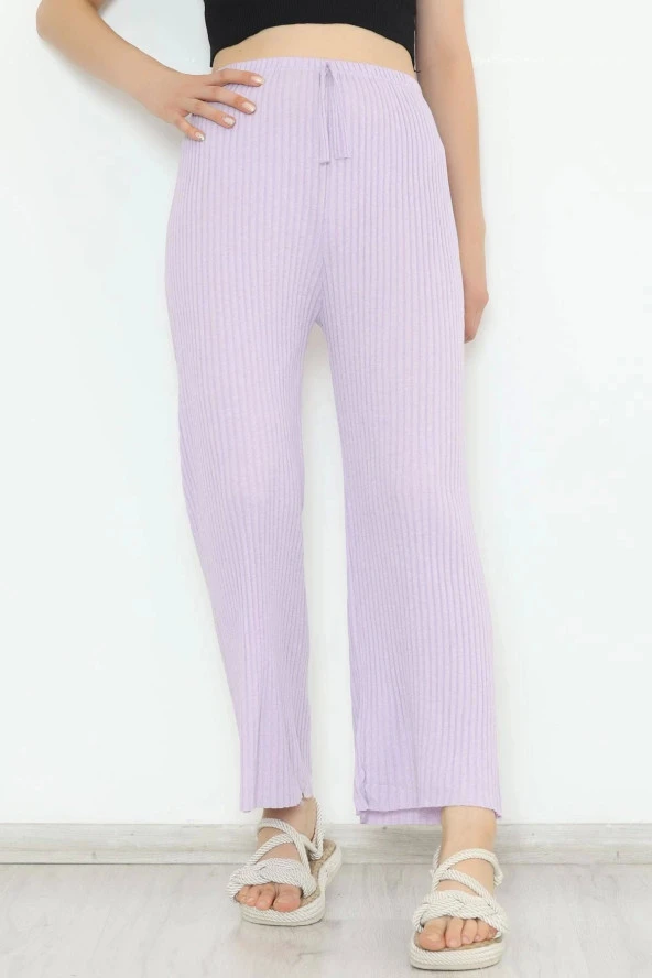 Fitilli Pantolon Lila - 5