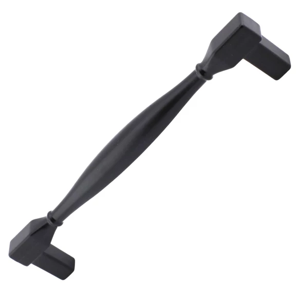 Kare Kulp Mobilya Mutfak Dolabı Çekmece Dolap Kulpları Kapak Kulpu Kulbu Siyah 128 Mm-12.8 Cm Metal - Resim 2