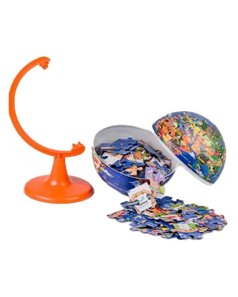 Gürbüz My World Globe Hayvanlı Yer Küre 15 cm ve 100 Parça Puzzle - 3