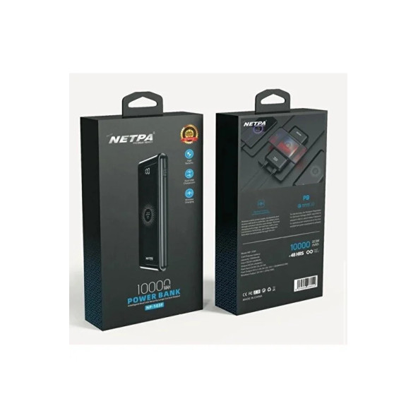 Netpa Premium Series Wireless 10000mah 22.5W hızlı şarj destekli Powerbank NP- 103F
