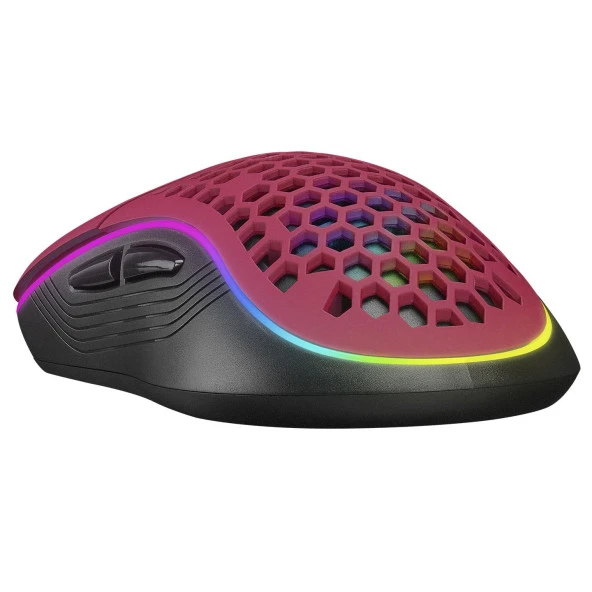 Rampage SMX-R85 GENTLE 6400dpi Kırmızı RGB Gaming - 4