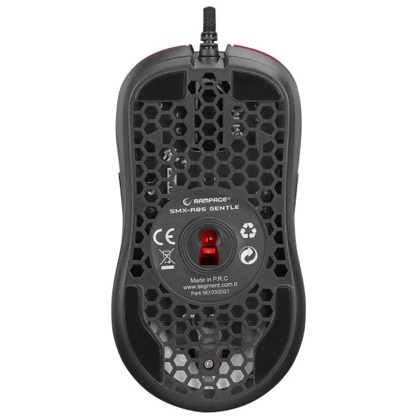 Rampage SMX-R85 GENTLE 6400dpi Kırmızı RGB Gaming - 5
