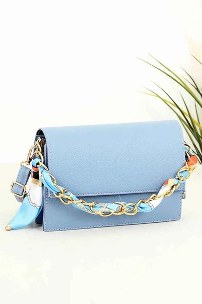 Bagorama KAJIN Kadın Suni Deri Fularlı Çapraz Askılı Omuz Çantası - 5