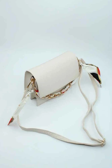 Bagorama KAJIN Kadın Suni Deri Fularlı Çapraz Askılı Omuz Çantası - 8