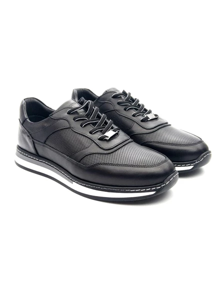 Komcero 3024 Erkek Hakiki Deri Bağcıklı Casual Ayakkabı - 8