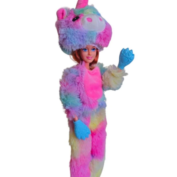 Vardem Change Oyuncak Gökkuşağı Unicorn Aksesuarlı 30 Cm Bebek 66842 - 2