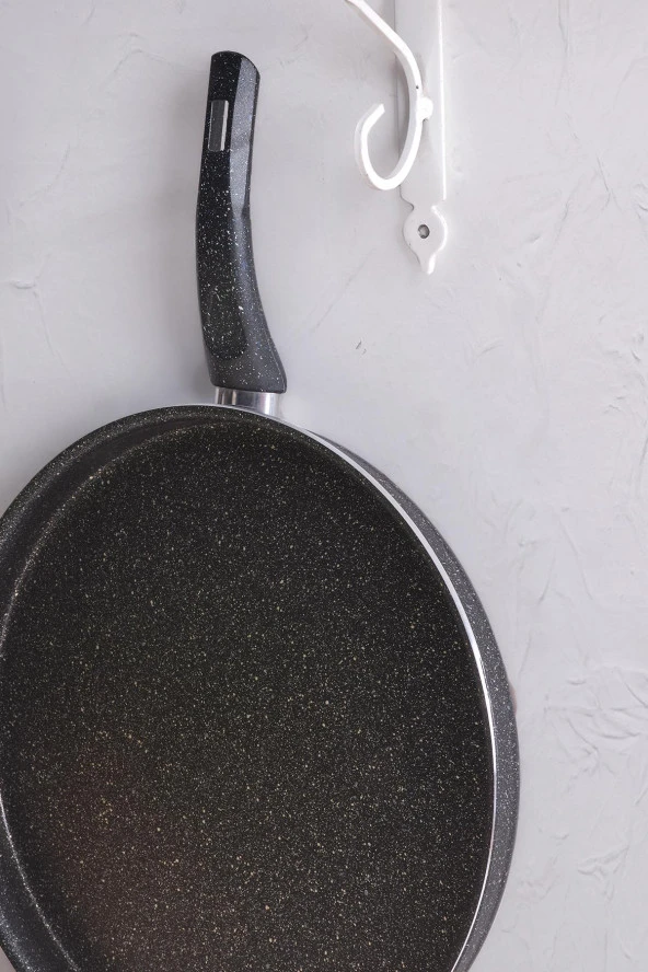 Krep Tava 28 Cm Granit Pankek Pizza Tavası - Resim 3