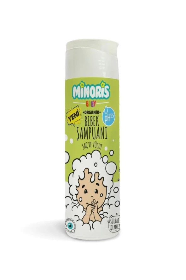 Minoris Organik Saç Ve Vücut Şampuanı 200 ml