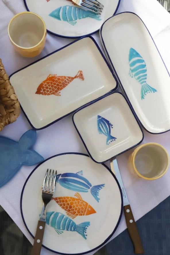 Fish Kaş 5 Parça 2 Kişilik Kahvaltı Seti - 2