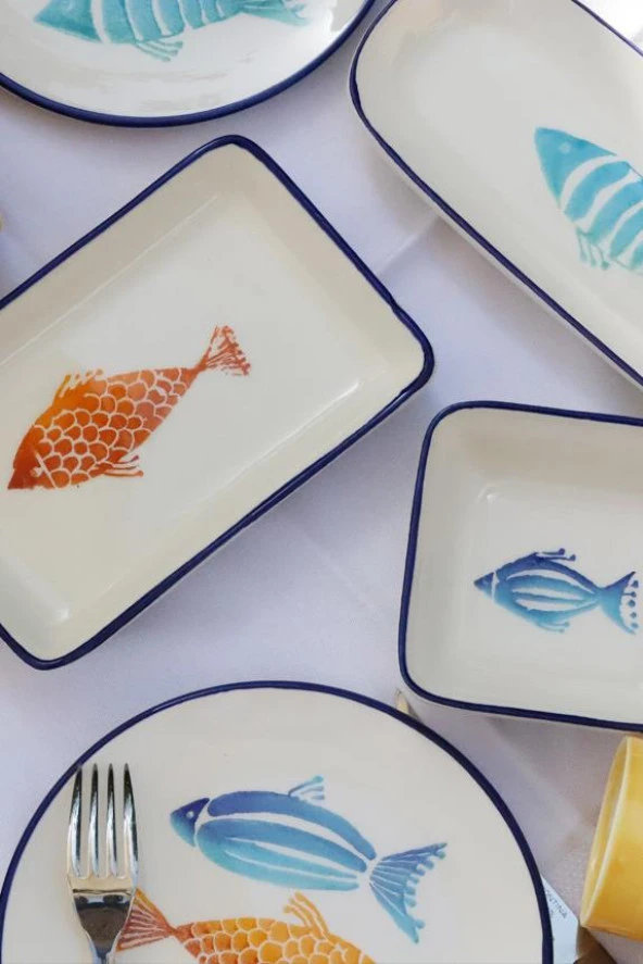 Fish Kaş 5 Parça 2 Kişilik Kahvaltı Seti - 3