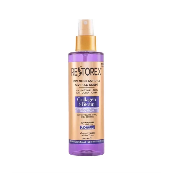 Restorex Collagen and Biotin Dolgunlaştırıcı Sıvı Saç Kremi 200ml