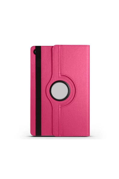 Galaxy Tab A9 Plus 11 inç  Uyumlu Fuchsia  Dönebilen Standlı Kılıf - Resim 4