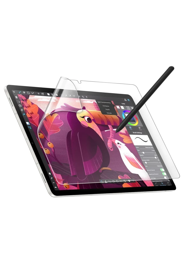 Galaxy Tab S9 FE Plus 12,4 inç Uyumlu Fuchsia Tablet Temperli Cam Ekran Koruyucu - Resim 3