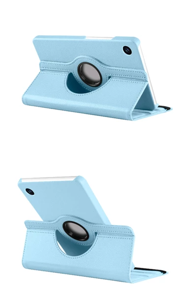 Galaxy Tab A9 Plus 11 inç  Uyumlu Fuchsia  Dönebilen Standlı Kılıf - Resim 12