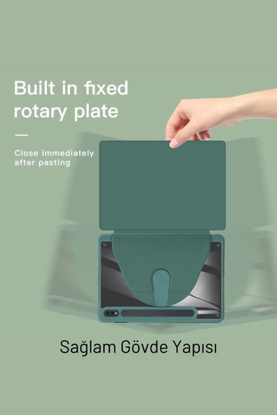 Galaxy Tab S9 FE 10,9 inç Uyumlu Fuchsia Pino Tablet Kılıfı  SM-X510NLGATUR - SM-X510NLIATUR - SM-X510NZAATUR - SM-X510NZSATUR - Resim 3