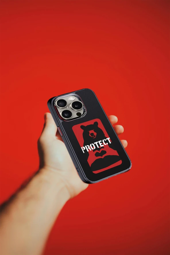 iPhone 15 Pro Max Uyumlu Fuchsia NFC Smart Case Akıllı Arka Kapak - Resim 2