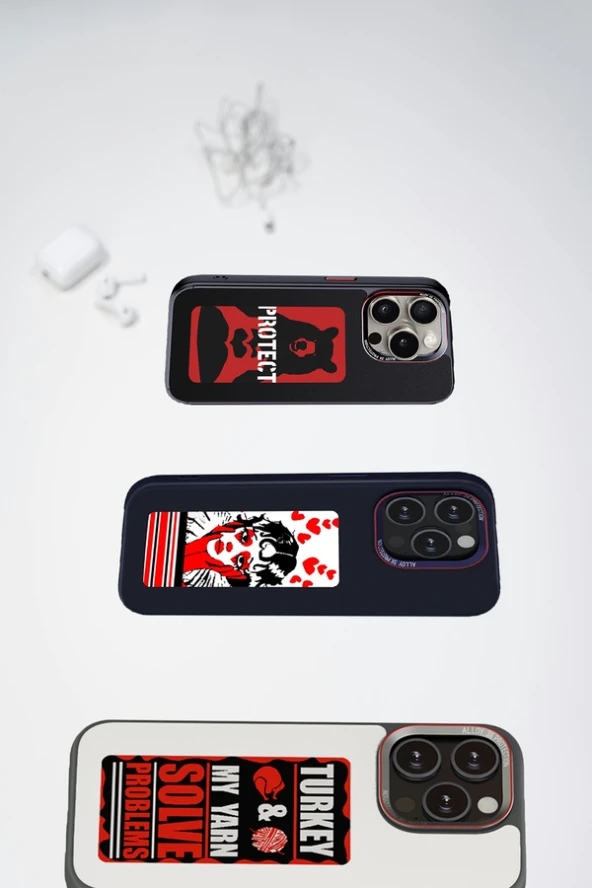 iPhone 15 Pro Max Uyumlu Fuchsia NFC Smart Case Akıllı Arka Kapak - Resim 4