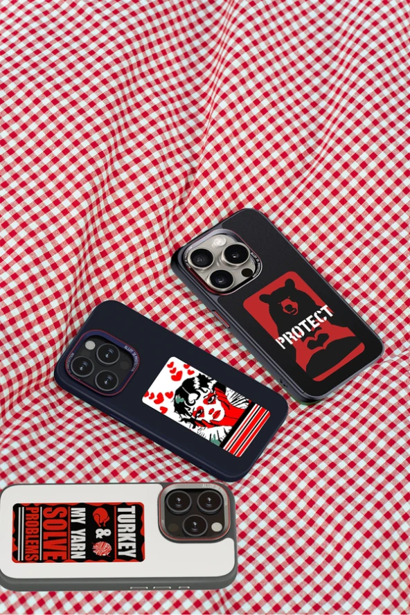 iPhone 15 Pro Max Uyumlu Fuchsia NFC Smart Case Akıllı Arka Kapak - Resim 5