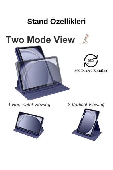 Samsung Galaxy Tab A9 Plus 2023  11 inç Uyumlu SM-X210/SM-216/SM-X218 Fuchsia Akıllı Tablet Kılıfı - Resim 7