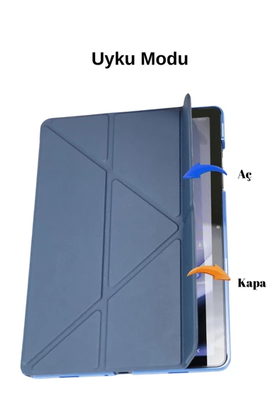 Galaxy Tab A9+ / A9 Plus 11 İnç 2023 Uyumlu Fuchsia Kalem Bölmeli Akıllı Tablet Kılıfı - 2