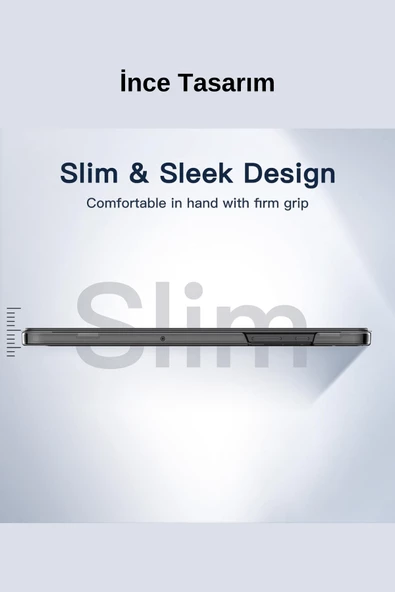 Galaxy Tab A9+ / A9 Plus 11 İnç 2023 Uyumlu Fuchsia Kalem Bölmeli Akıllı Tablet Kılıfı - 3