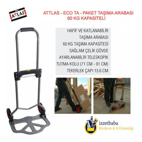 Attlas Taşıma Arabası 60 Kg - 3