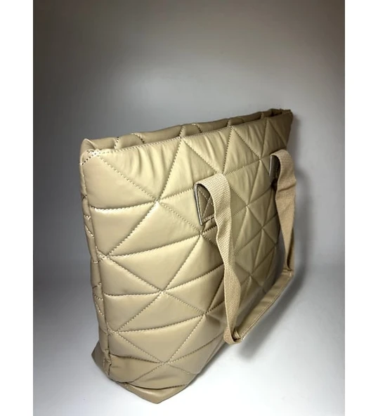 Bagorama FUNA Kadın Kapitoneli Geniş Omuz Çantası - 5