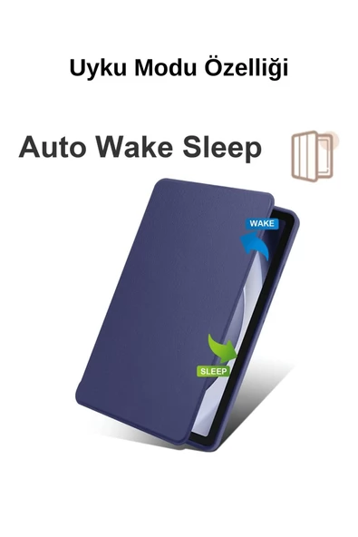 Samsung Galaxy Tab A9 Plus 2023  11 inç Uyumlu SM-X210/SM-216/SM-X218 Fuchsia Akıllı Tablet Kılıfı - Resim 9