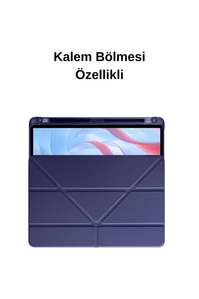 Galaxy Tab A9+ / A9 Plus 11 İnç 2023 Uyumlu Fuchsia Kalem Bölmeli Akıllı Tablet Kılıfı - 5