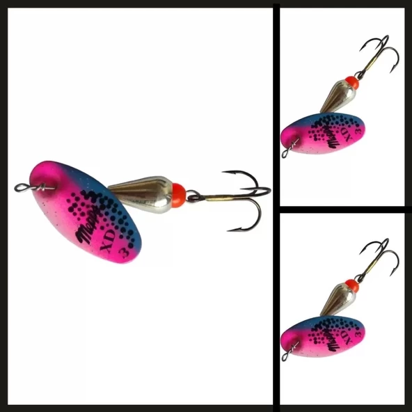 Uyguna-Yakala Gümüş/gökkuşağı No:1  Mepps Xd-KAŞ.336 - Resim 2