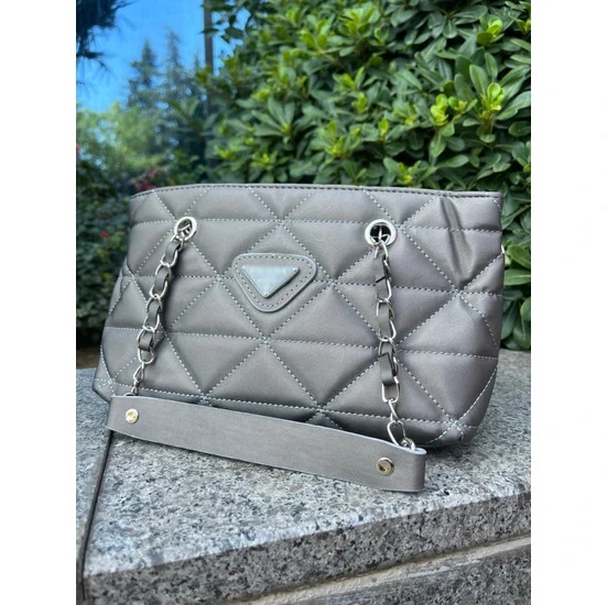 Bagorama BENCH Kadın Kapitone Desen El, Kol ve Omuz Çantası