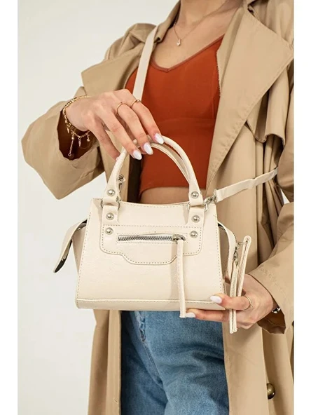 Bagorama CHAR Kadın Zımba Detaylı Küçük Omuz Çantası - 2