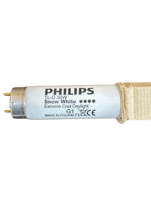 Philips 36W Snow White 12000K (Beyaz Işık) G13 Duylu Floresan (2 Adet) - 2