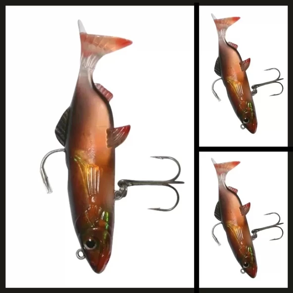 Uyguna-Yakala 10 CmSpring D15 6664  Silikon Balık-YEM.245 - Resim 2