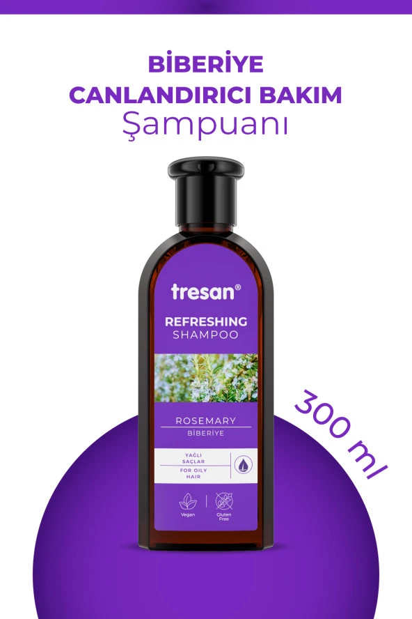 Tresan Biberiye Canlandırıcı Bakım Şampuanı Yağlı Saçlar 300 ml