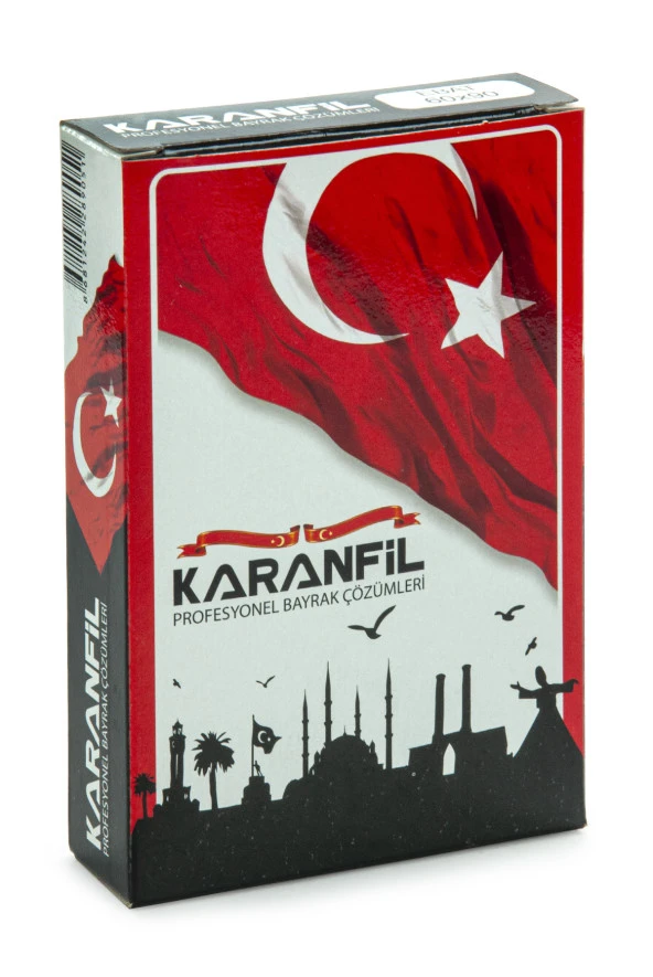 Karanfil Türk Bayrağı 60x90 cm
