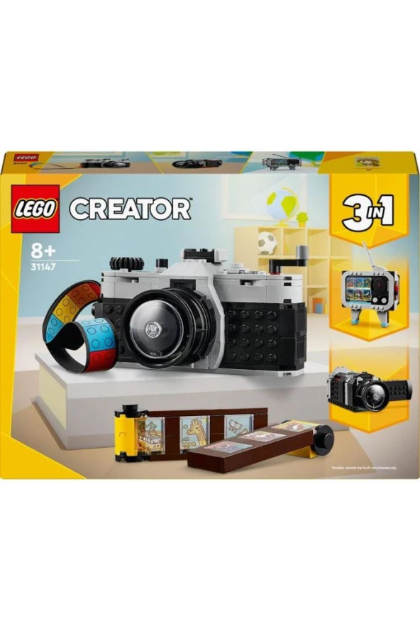 LEGO ® Creator Retro Fotoğraf Makinesi 31147 - Yaratıcı Oyuncak Yapım Seti (261 Parça) - 4