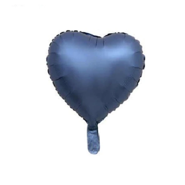 Saten Kalp Mavi 18 inç Folyo Balon 1 Adet