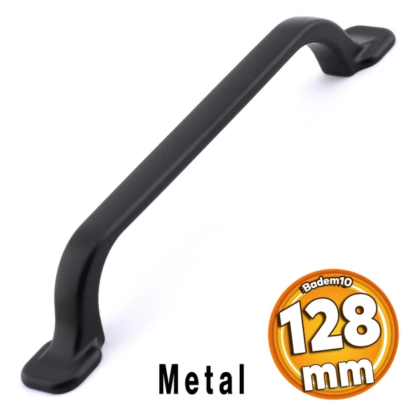 Zümre Kulp Mobilya Mutfak Dolabı Çekmece Dolap Kulpları Kapak Kulpu Kulbu Siyah 128 Mm-12.8 Cm Metal