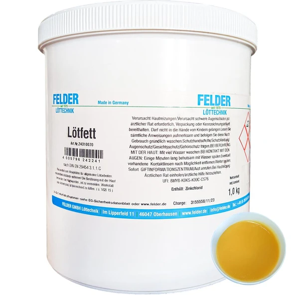 Lötfett Felder EL 42 58 SMD Soft Solder Pasta Lehim Temizleme Oksit Temizlik Havya Ucu Temizleyici - 5