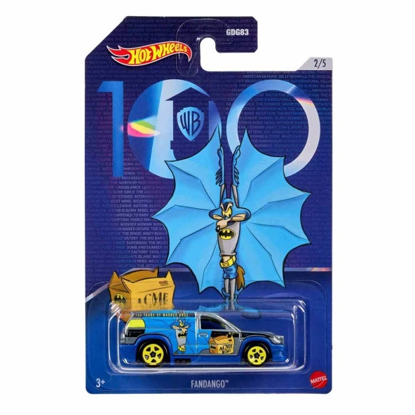 Hot Wheels Warnes Bros 100. Yıl Temalı Araba (Karışık Model 1 Adet) - Resim 7