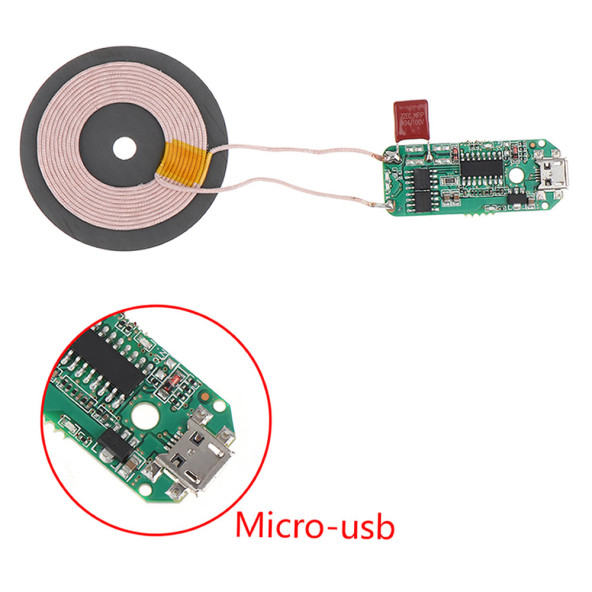 Kablosuz Şarj Modülü 10W 2A Mobil Akıllı Telefon Oyuncak Pil Şarj Transmiter Micro Usb - 4
