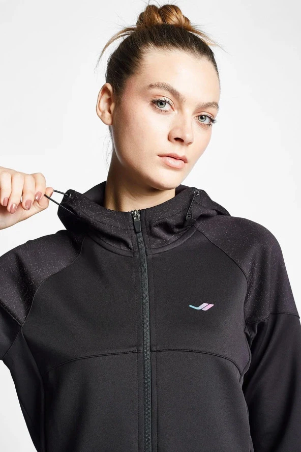 LESCON 24B-2001 KADIN KOŞU FERMUARLI KAPÜŞONLU ÜST - 6