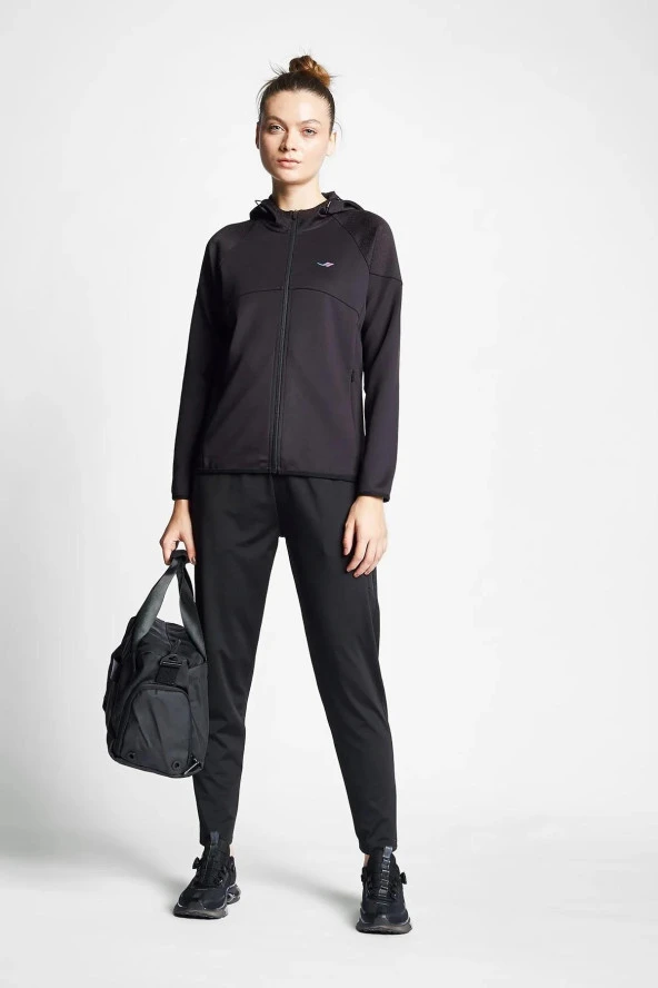 LESCON 24B-2001 KADIN KOŞU FERMUARLI KAPÜŞONLU ÜST - 3