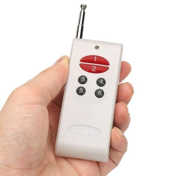 6 Kanal 433Mhz Uzaktan Kumanda Garaj Otomatik Kapı Kepenk Bariyer Alarm Lamba Motor Kontrol Anahtar - Resim 2