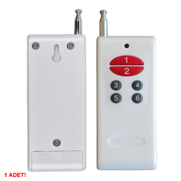 6 Kanal 433Mhz Uzaktan Kumanda Garaj Otomatik Kapı Kepenk Bariyer Alarm Lamba Motor Kontrol Anahtar - Resim 3